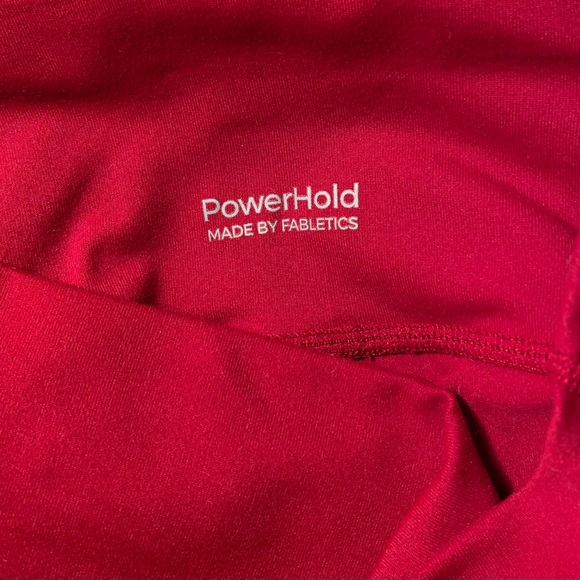 Power Hold Fabletics Red Blue Yellow High Rise Ex Small Athletic Leggings NWOT - Picture 9 of 14